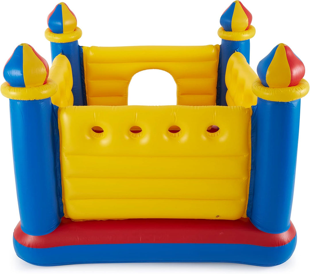 Intex 48259NP Jump-O-Lene Castle Bouncer - Aufblasbare Hüpfburg - 175 x 175 x 135 cm, Rot/Blau/Gelb