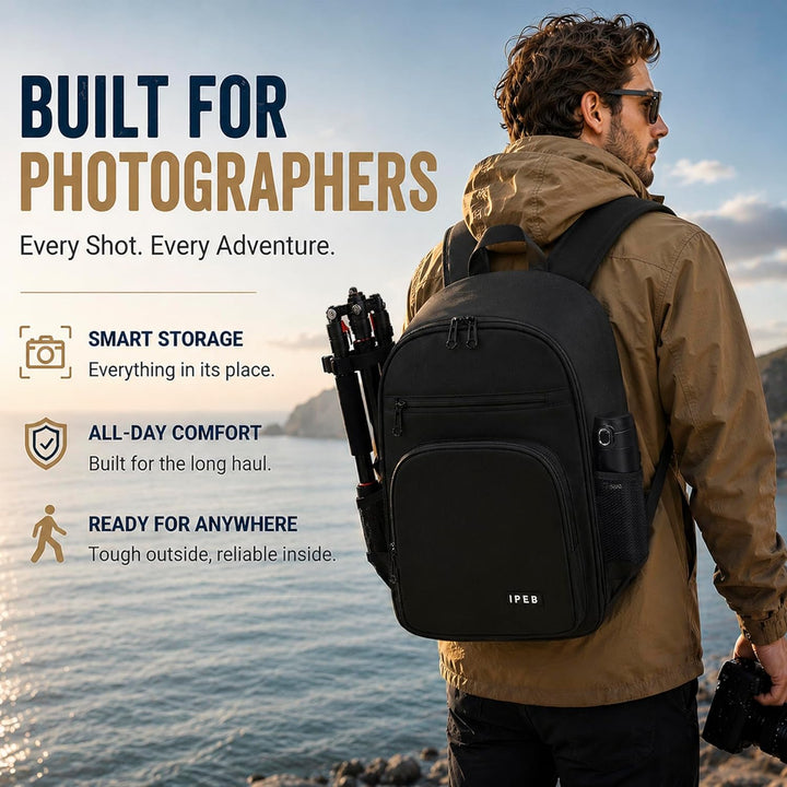 Kamerarucksack Tasche mit Stativhalterung Wasserdichtes Kameragehäuse Fotografie Rucksack Anti-Diebs