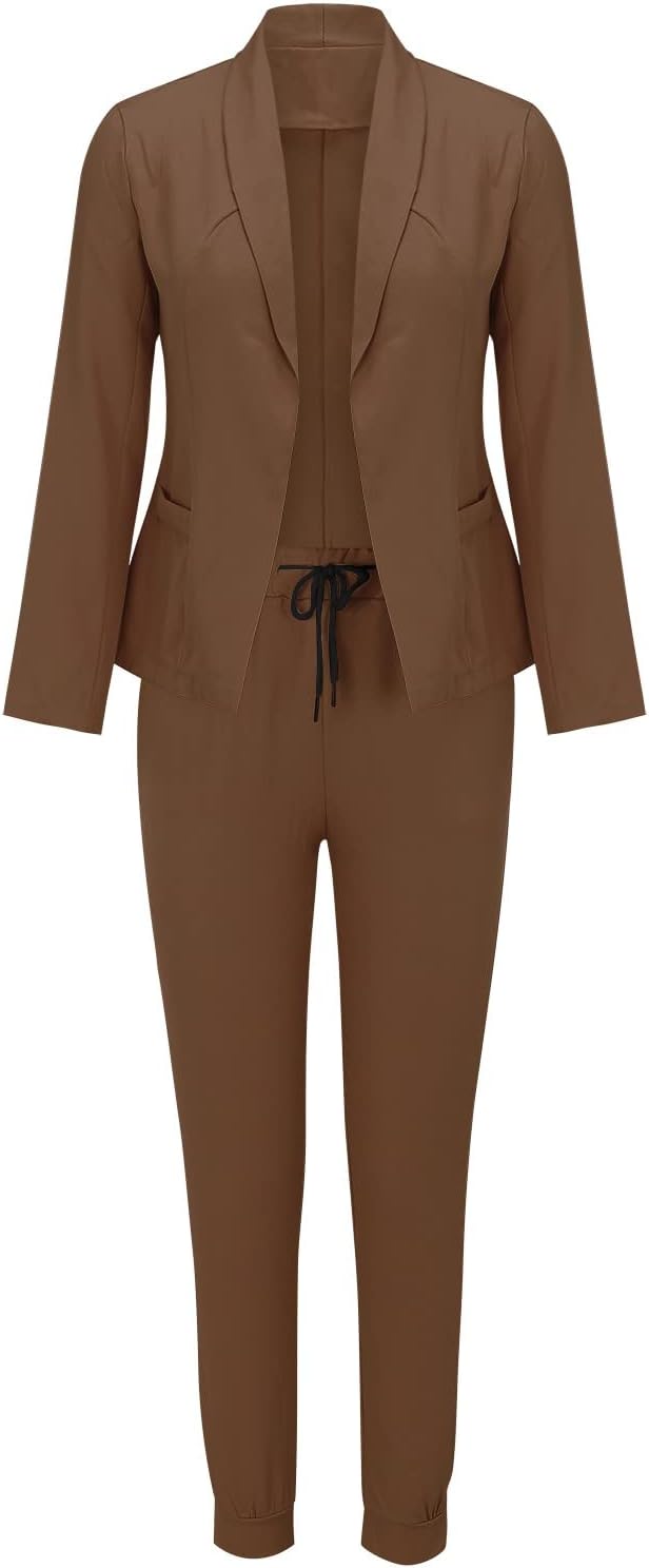 Damen Elegant Business Anzug Set Hosenanzug Damen Elegant Business Anzug Set Hosenanzug Blazer Hose