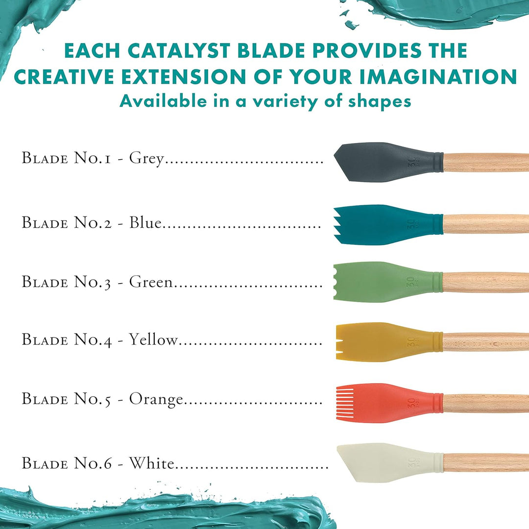Catalyst Silikonpinsel No.6 - Weiss, 50 mm