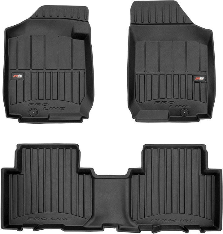 SMK Gummimatten Auto fussmatten Satz für Kia Carens III 2006-2013 Erleben Sie einen neuen Standard d