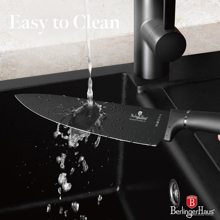 Berlinger Haus Messerset 11-teilig Black Silver Collection | Hochwertige Materialien und stilvolles