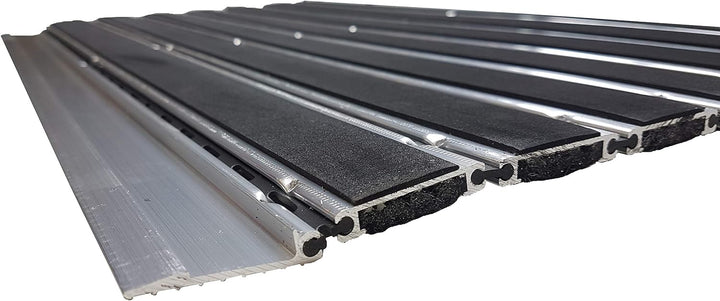 ASTRA Fussmatten – anthrazit – Aluminiumrahmen – sehr robust – feiner oder grober Struktur – Türmatt