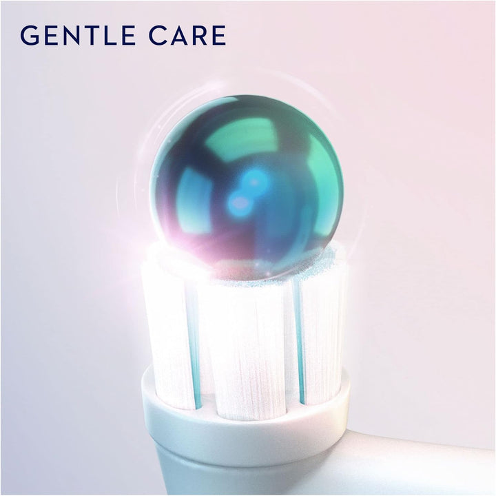 Oral-B iO Gentle Care Zahnbürstenspitzen, Packung mit 4 Stück Weiss, Weiss