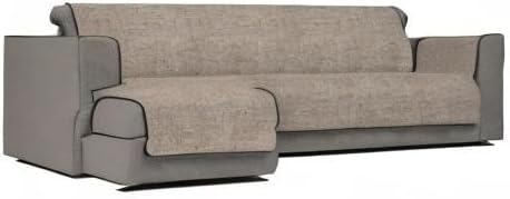 Komfort-Antigleiten-Sofa-Decke mit chaiselongue,240cm, Braun 240 cm Braun, 240 cm Braun