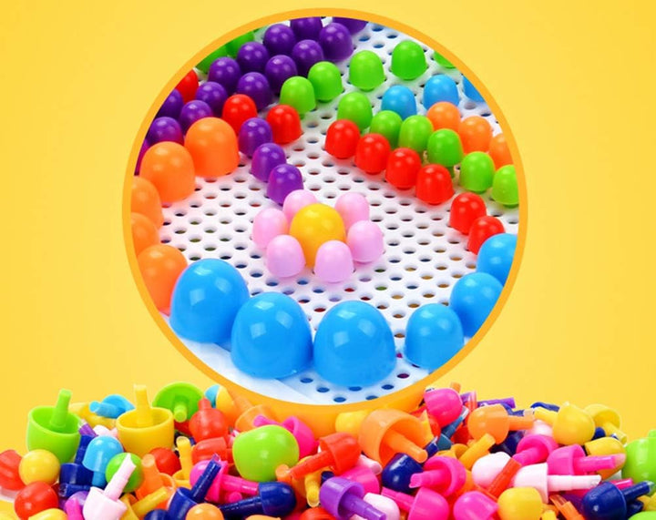ITODA Steckspielzeug Mosaik Steckspiel Pädagogisches Kinderspielzeug Kreatives Spielzeug Jungen Mädc