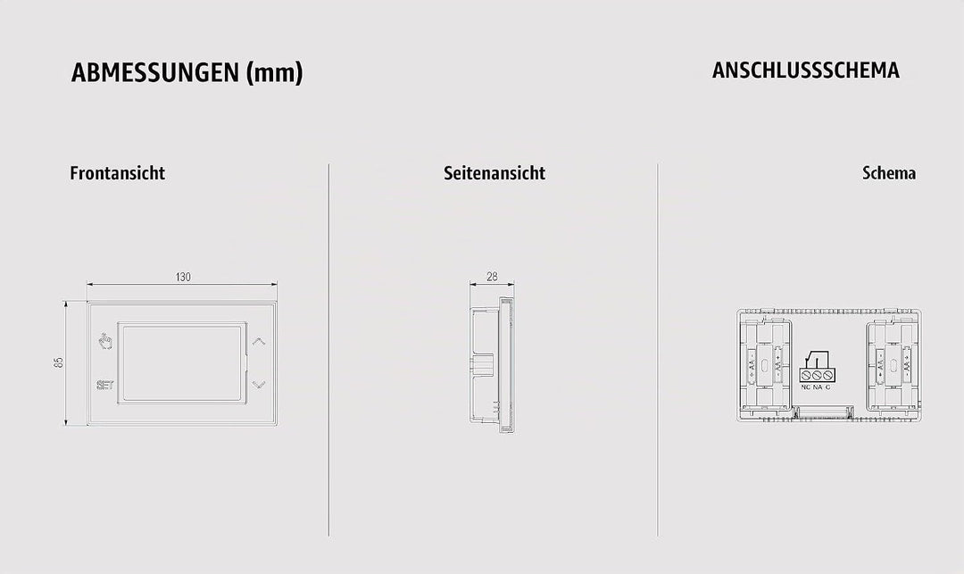 VEMER VE788600 TUO WiFi Batterie - Thermostat Heizung Smart Home, WLAN Raumthermostat, Wochenprogram