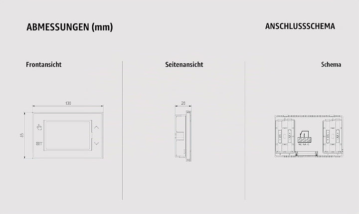 VEMER VE788600 TUO WiFi Batterie - Thermostat Heizung Smart Home, WLAN Raumthermostat, Wochenprogram