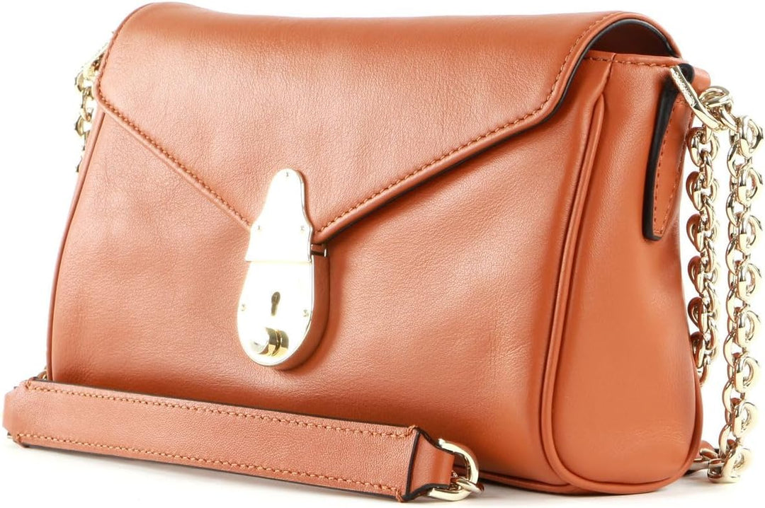 Calvin Klein Flap Crossbody Cognac