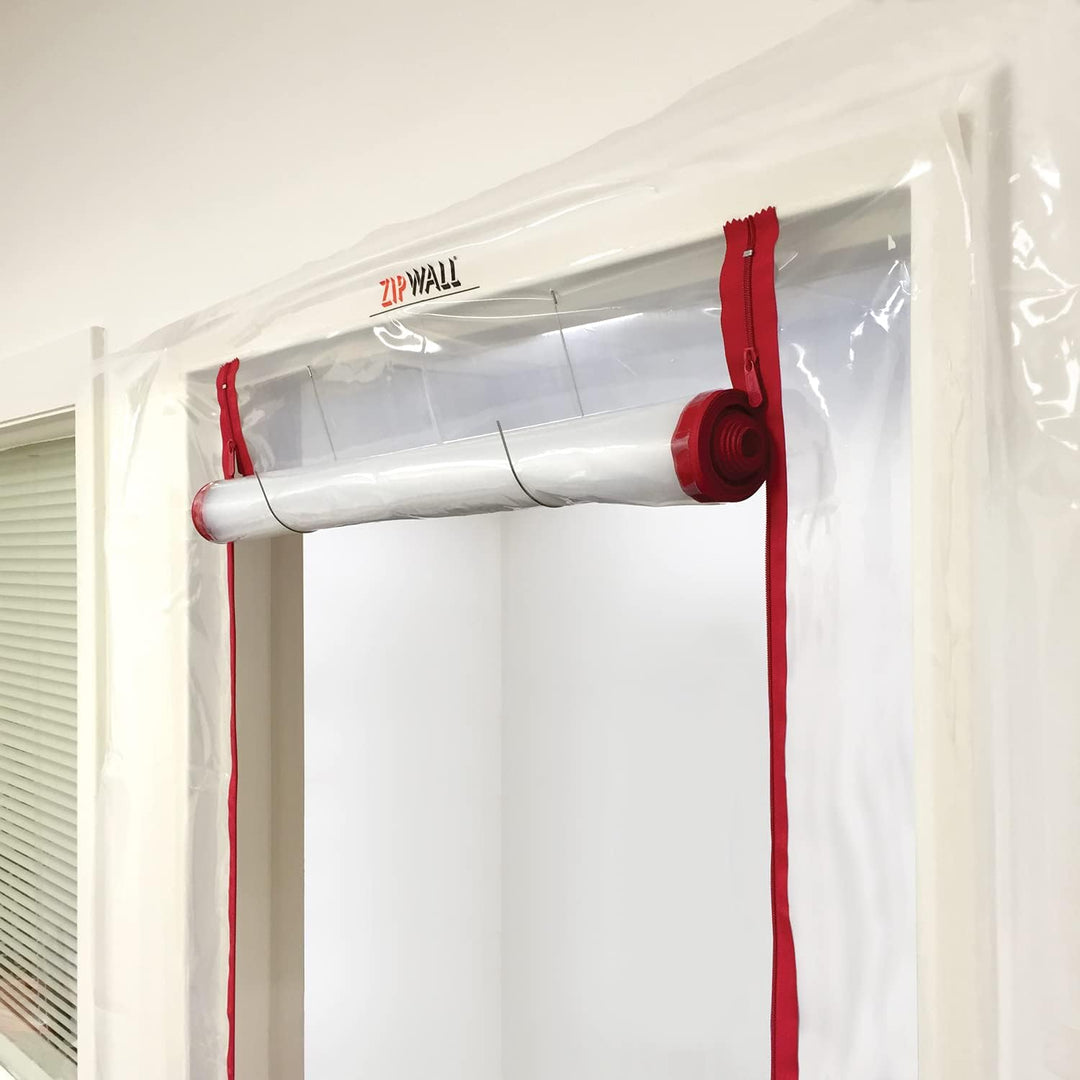 Zipwall ZDC ZipDoor Türen-Set für Staubkontrolle, weiss, ZDS Kit für Standard-Türen, Kit für Standar