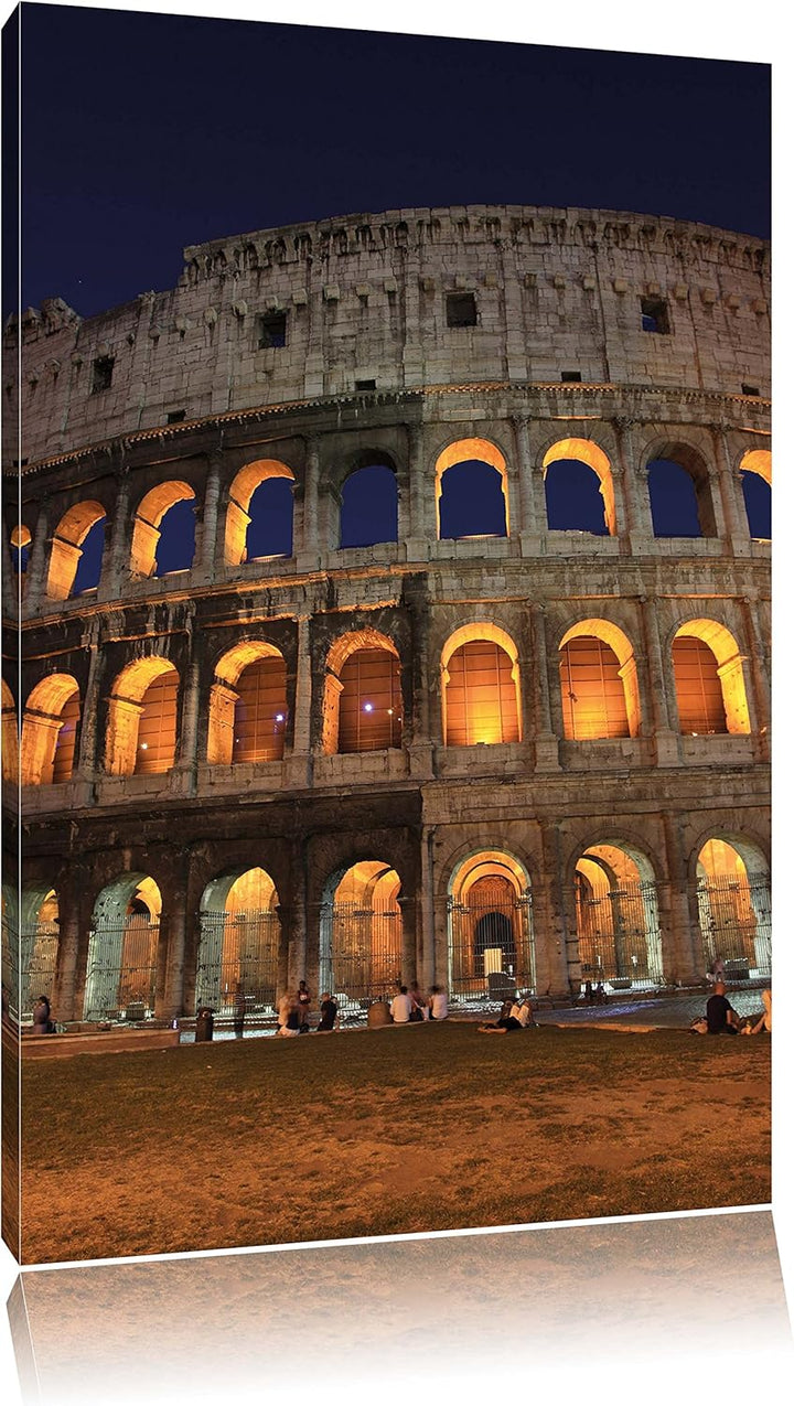 Pixxprint Colosseum in Rom Italien Italy als Leinwandbild/Grösse: 100x70 / Wandbild/Kunstdruck/ferti