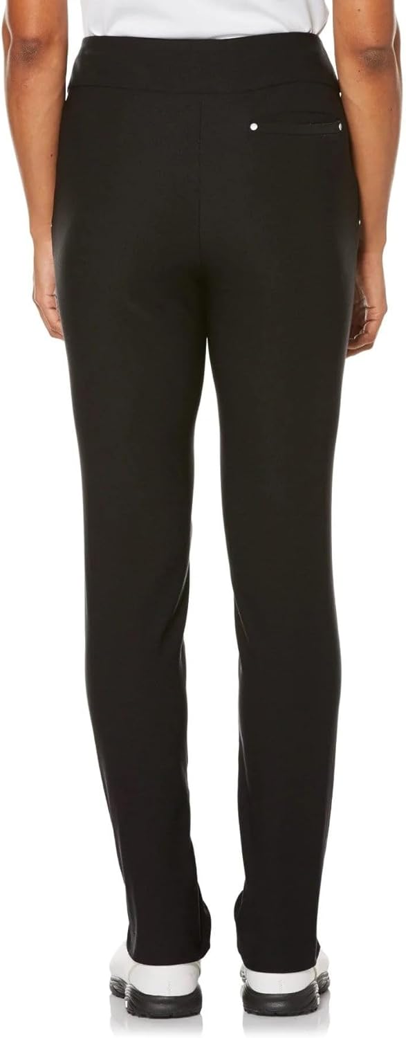 PGA Tour Damen Golfhose Pull-on Golf Pant with Tummy Control (Size X-small-xx-Large) S Schwarz (Blac