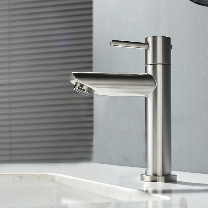 Decaura Kaltwasserhahn Gäste WC Wasserhahn Bad nur Kaltwasser Einhebelmischer Waschbecken Armatur Wa