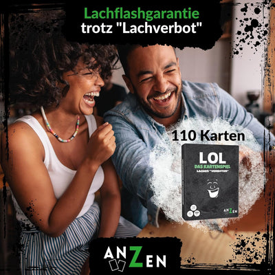 LOL - Das Kartenspiel - Lachen verboten | Lustiges Partyspiel mit Lachgarantie | Gesellschaftsspiel