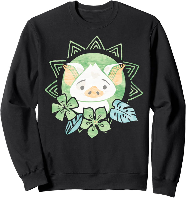 Disney Moana Pua Floral Sun Portrait Sweatshirt