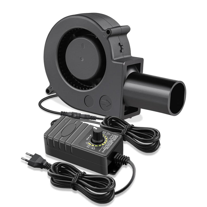 GDSTIME 230V Radial Lüfter 97mm x 33mm Radialventilator DC 4V -12V einstellbar Geschwindigkeit Geblä