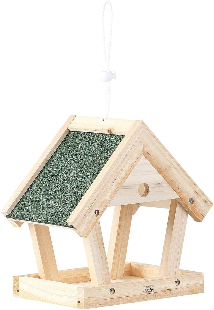 Royal Gardineer Vogelfutterhaus: Vogel-Futterhaus-Bausatz aus Echtholz, zum Aufhängen, 13-teilig (Vo