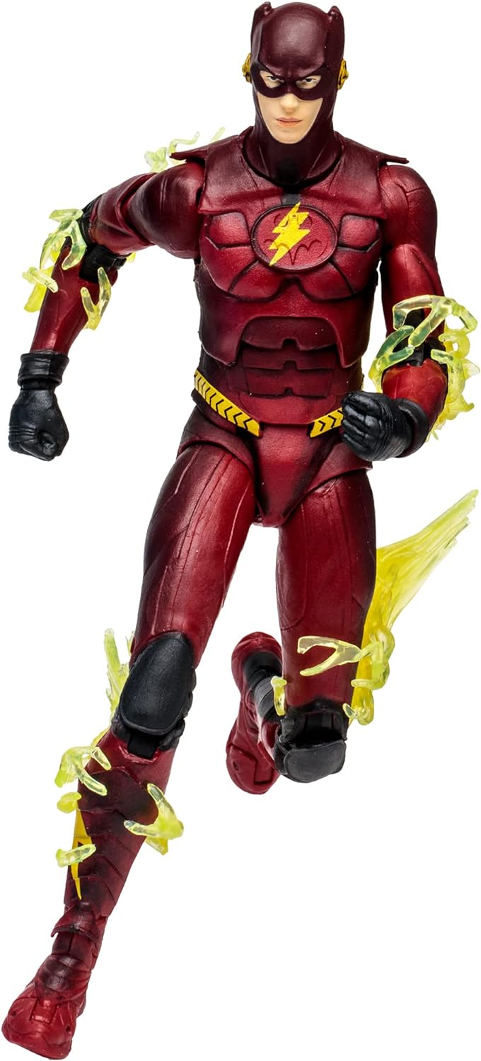 BANDAI - McFarlane Actionfigur DC Film The Flash, Batman-Anzug, Mehrfarbig, TM15516 Flash Batman-Kos