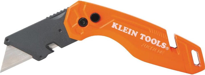 Klein Tools 44303 | Universalmesser klappbar mit Klingenaufbewahrung | Faltbares Teppichmesser mit S