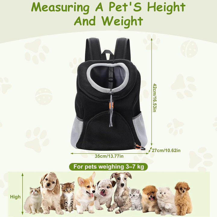 Hundetransportrucksack, Hundevorderrucksack, Haustiertransportrucksack, Fronttragerucksack, belüftet