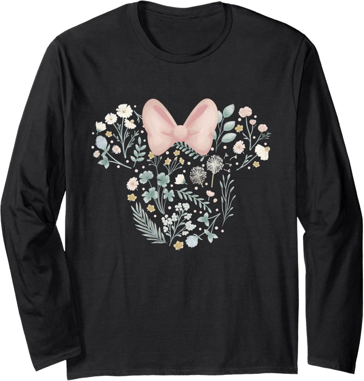 Disney Minnie Mouse Icon Spring Flowers Langarmshirt