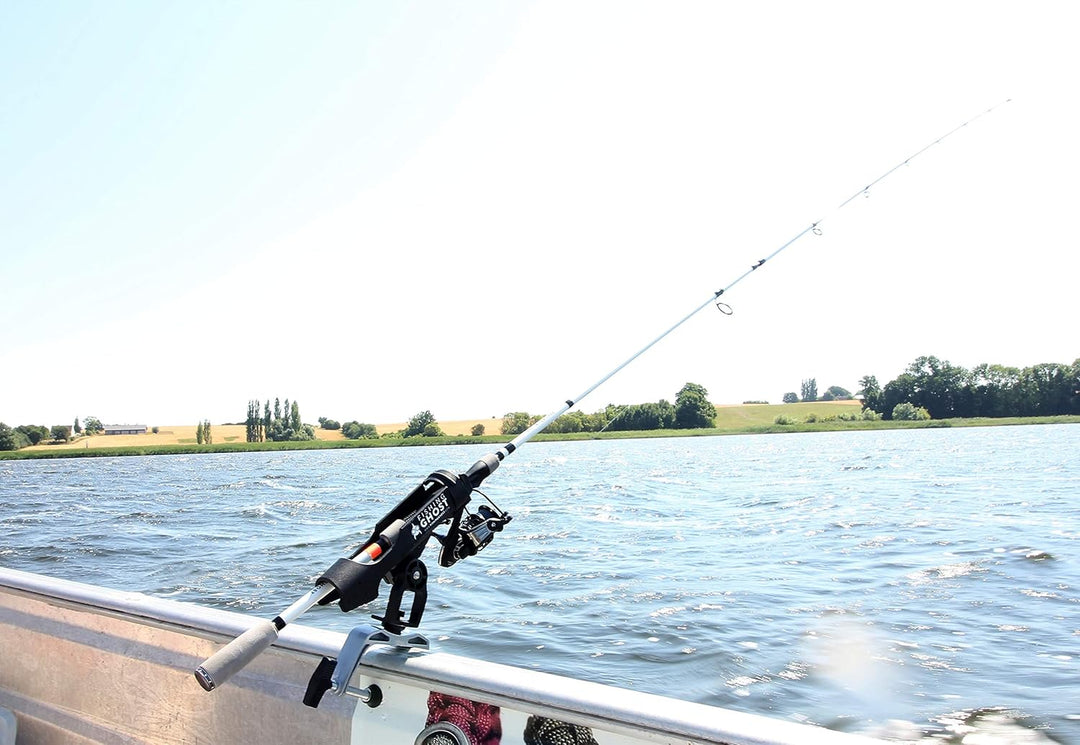 FISHN Rutenhalter Doppelpack - Fischerboot/Boot Ruten-Halter - stabil - Einfache Handhabung und leic