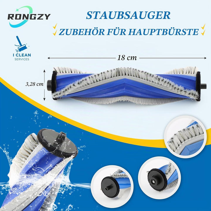 17PCS Zubehör für Ecovacs Deebot N20/N20 Plus/N20 Pro Plus mit 1 Hauptbürste, 5 Mopp, 5 Seitenbürste