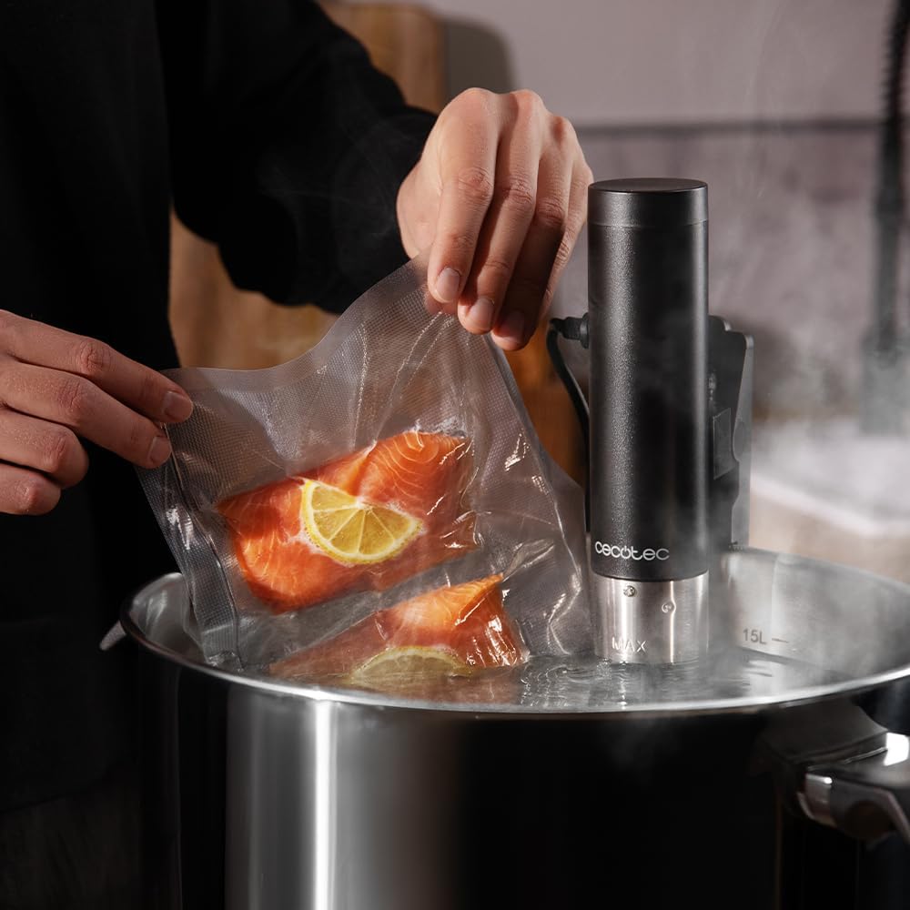 Cecotec Sous Vide SlowVide 1000 Connected, 1000 W Leistung, grosser Temperaturbereich von 5 °C - 95