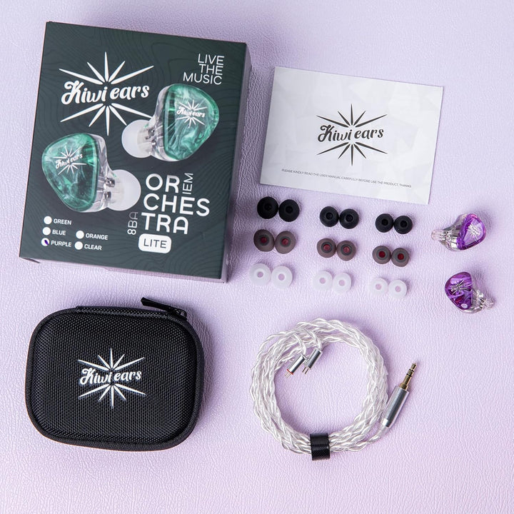 LINSOUL Kiwi Ears Orchestra Lite Performance Custom 8BA In-Ear Monitor IEM mit abnehmbarem 4-adrigem