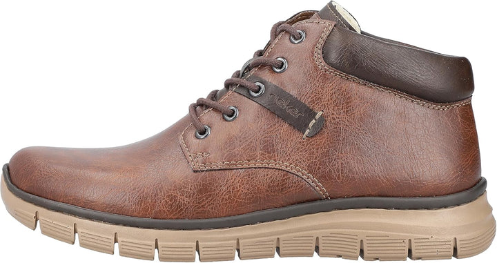 Rieker Herren B5635 Kurzstiefel 40 EU Weit Braun, 40 EU Weit Braun
