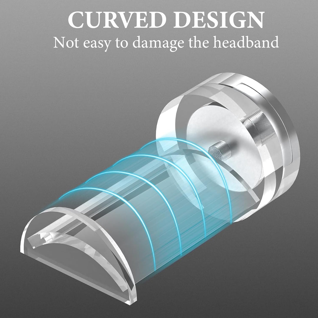 GEEKRIA Acryl Magnetischer Headset-Halter, Gaming Kopfhörerhalter für Over-Ear, On-Ear-Kopfhörer, Ma