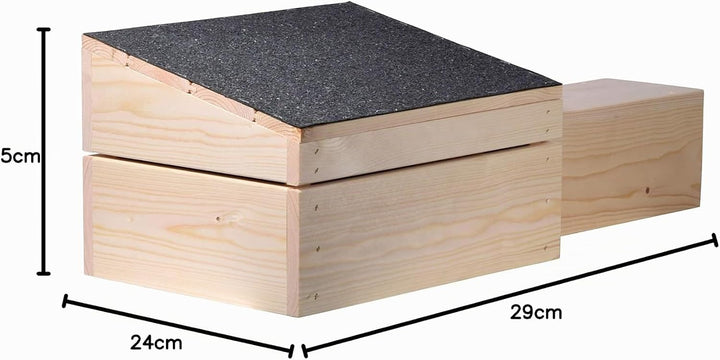dobar® 22227FSCe Igelhaus Bitumendach Bausatz - Igelschafhaus extra Langer Eingang - Igelhöhle Massi