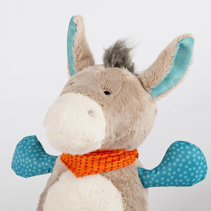 SIGIKID Minispieluhr Esel, Kuscheltier mit Spieluhr zum Aufziehen, sanfte Melodie zum Einschlafen, S