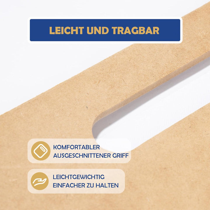 COOZEE 36x46cm Drawing Board für Künstler, Klemmbrett Holz mit robustem Clip und Gummibändern, Tragb