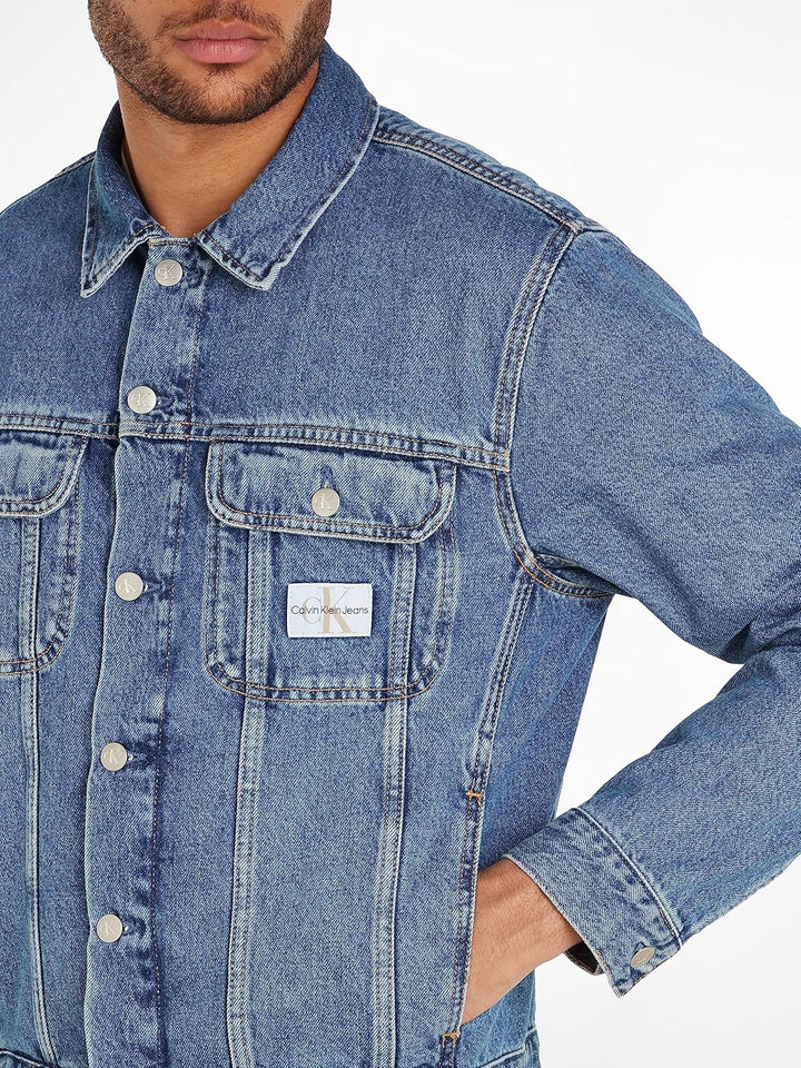 Calvin Klein Jeans Herren Jeansjacken S Denim Medium, S Denim Medium