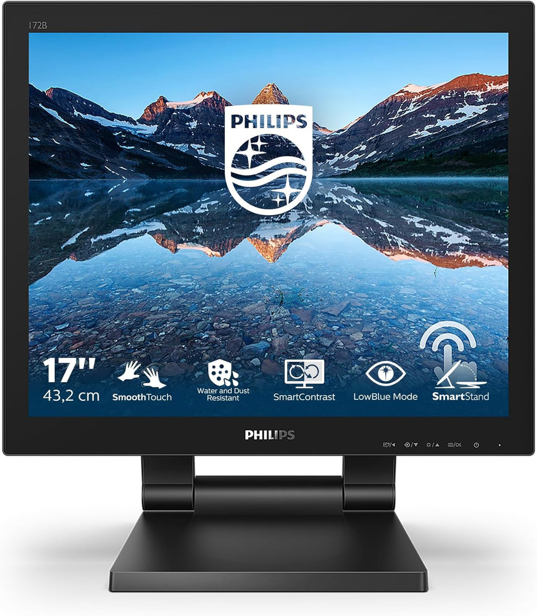 Philips 172B9T - 17 Zoll Touch Monitor, höhenverstellbar (1280x1024, 60 Hz, VGA, DVI, HDMI, DisplayP