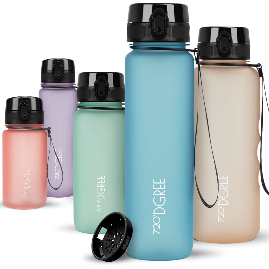 720°DGREE Trinkflasche “uberBottle“ +Sieb - 350ml, 500ml, 650ml, 1000ml, 1,5l, 2l - BPA-Frei - Wasse