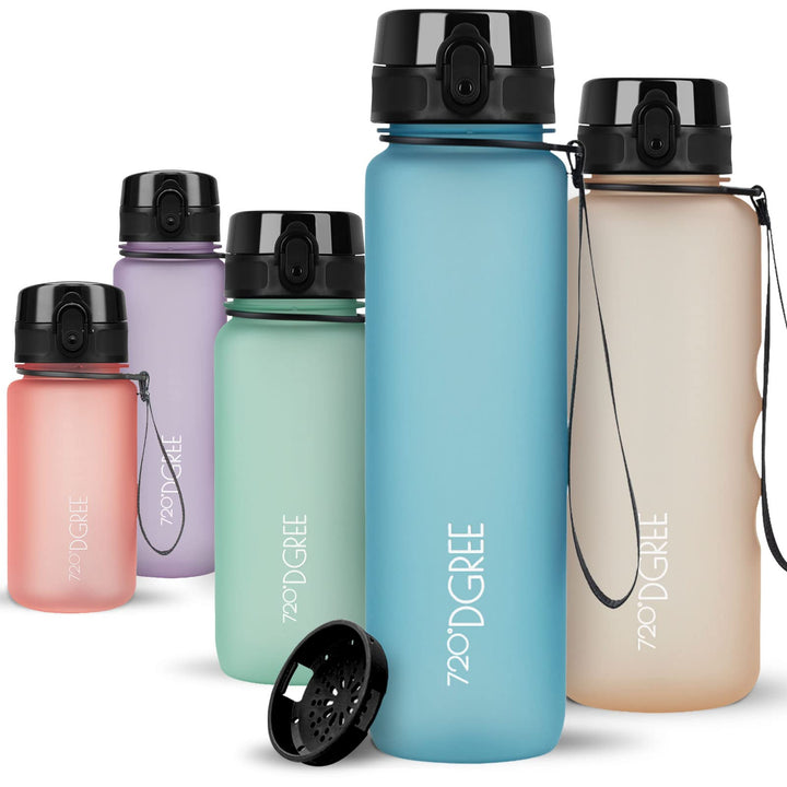 720°DGREE Trinkflasche “uberBottle“ +Sieb - 350ml, 500ml, 650ml, 1000ml, 1,5l, 2l - BPA-Frei - Wasse