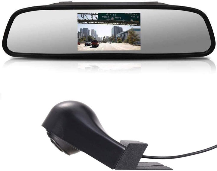 「Rückfahrkamera Transportster + 4,3 '' Zoll Rückspiegel」 Bremsleuchte Auto Dach Rückfahrkamera für M