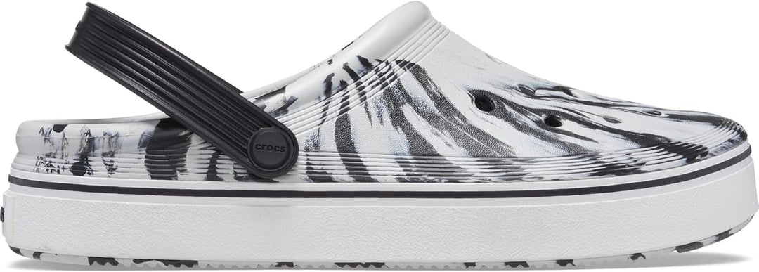 Crocs Unisex-Erwachsene Off Court Clog 36/37 EU Schwarz Weiss, 36/37 EU Schwarz Weiss
