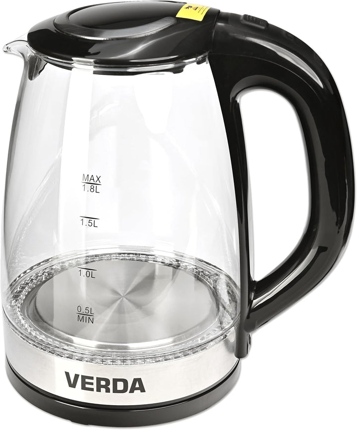 Wasserkocher 1,7L/1,8L (2200W) Edelstahl, LED-Beleuchtung, Kalkfilter, OneTouch-Verschluss, Kabelauf