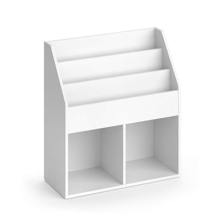 Vicco Kinderregal Luigi, Weiss, 72 x 79 cm Ohne Faltboxen, zur Aufbewahrung von Büchern und Spielzeu