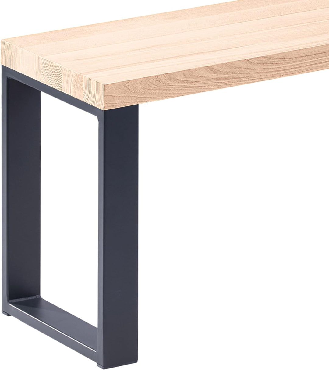 LAMO Manufaktur Hocker Beistelltisch Sitzbank 30x30x47 cm, Möbelfüsse Simple Anthrazit/Roh, LSB-01-A