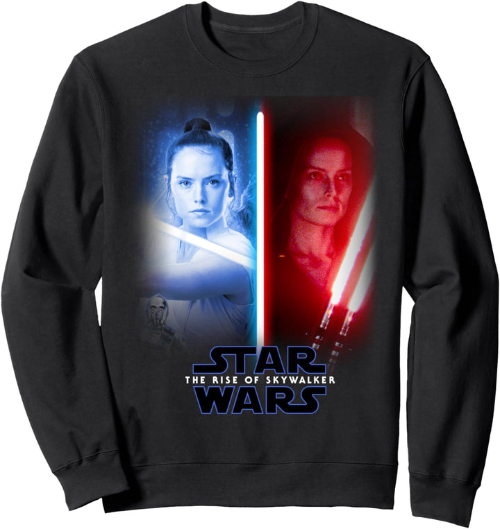 Star Wars: The Rise Of Skywalker Rey Split Poster Sweatshirt
