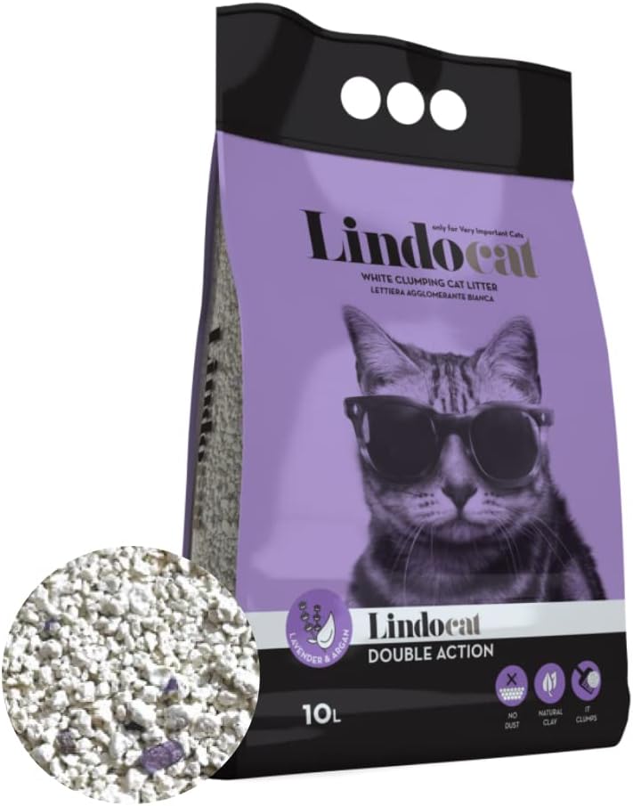 Lindo Cat Katzenstreu Lavendel Aroma feine Körnung 10 Lt, farblos