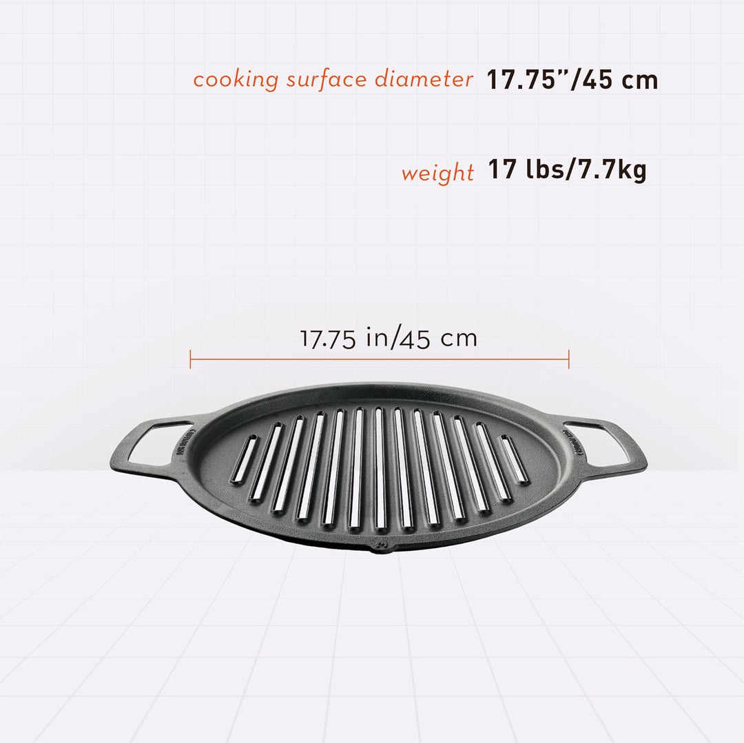 Solo Stove Gusseisen-Grillrost für Feuerschale Bonfire und Yukon | Grillplatte für Feuerstelle, Umba