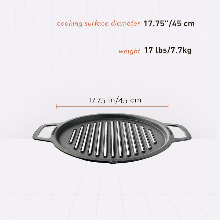 Solo Stove Gusseisen-Grillrost für Feuerschale Bonfire und Yukon | Grillplatte für Feuerstelle, Umba