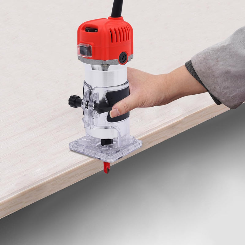800W Oberfräse 30000U/Min kantenfräse 6 Variable Geschwindigkeiten Holz Trimmer 220V Holzfräse Geeig