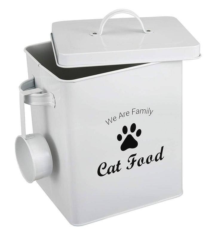 Pethiy Katzenfutter aufbewahrung Box,Trockenfutterbox für Katzen mit Schaufel und Deckel,beschichtet