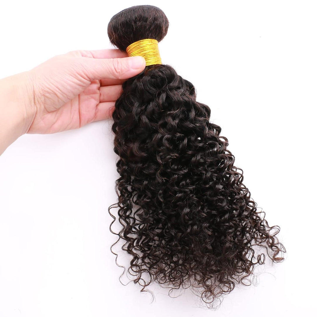 Huarisi Kinky Curly Brazilian Hair Bundle 100g Human Hair Weave Tight Curls Hair Extensions Double W